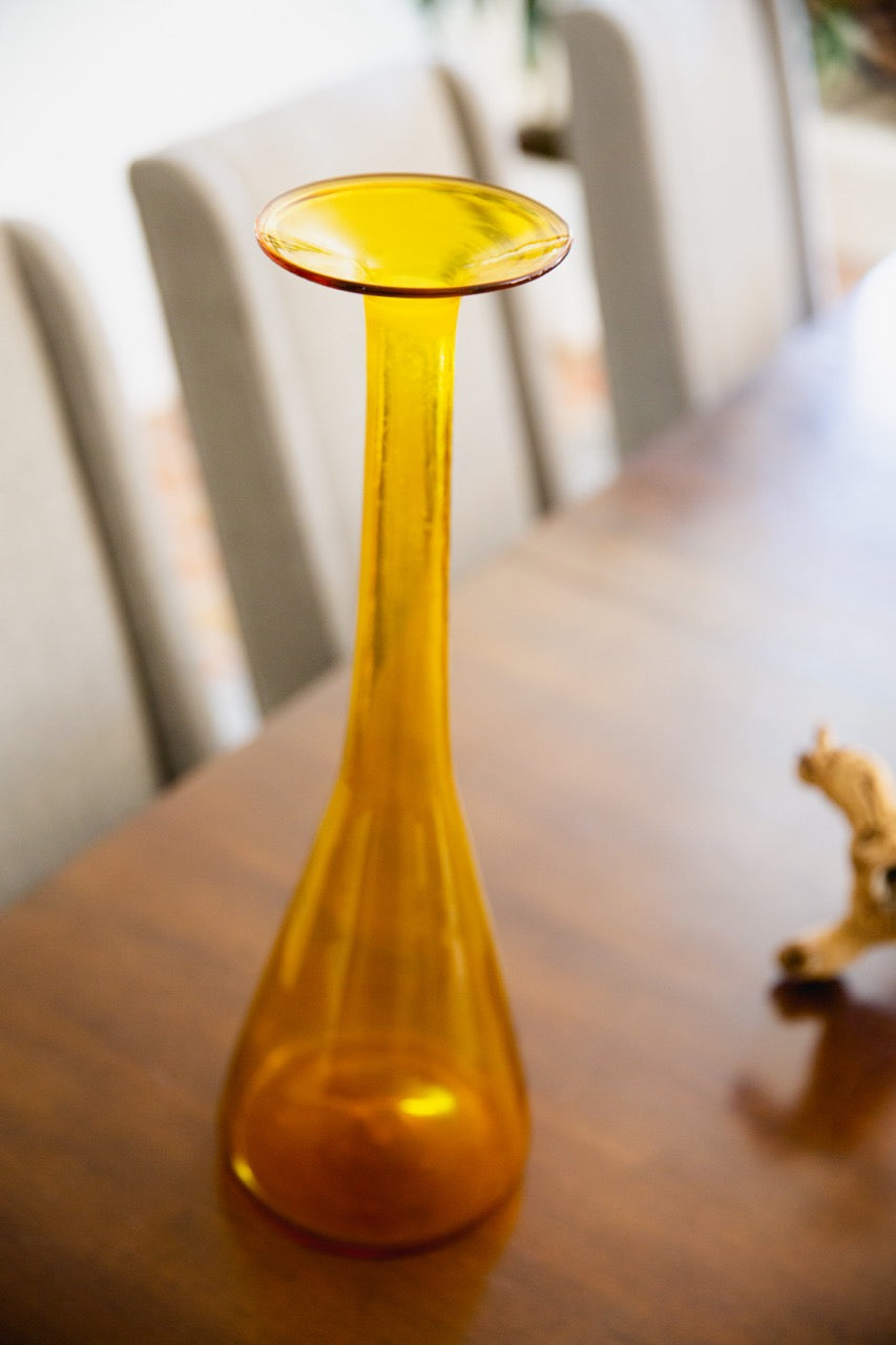 yellow bong vase