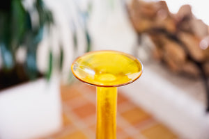 yellow bong vase