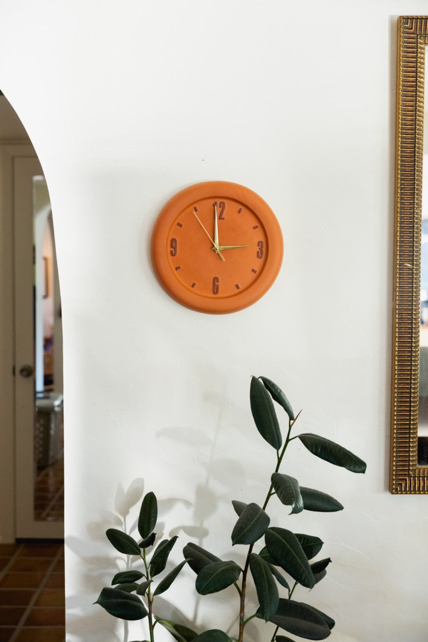 terracotta clock