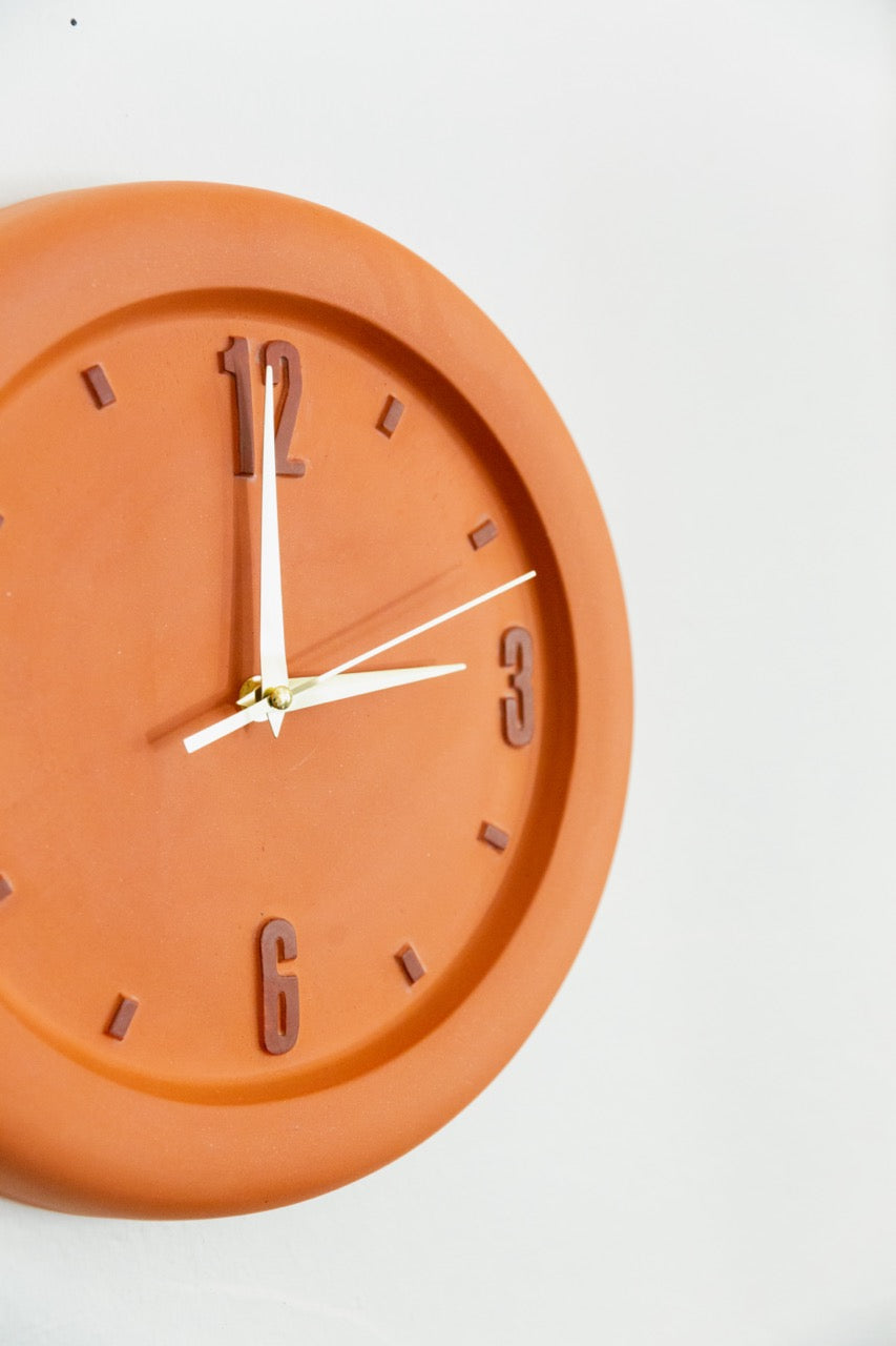 terracotta clock