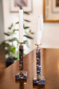 marble candle sticks