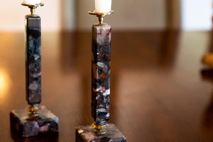 marble candle sticks