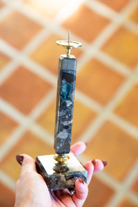 marble candle sticks