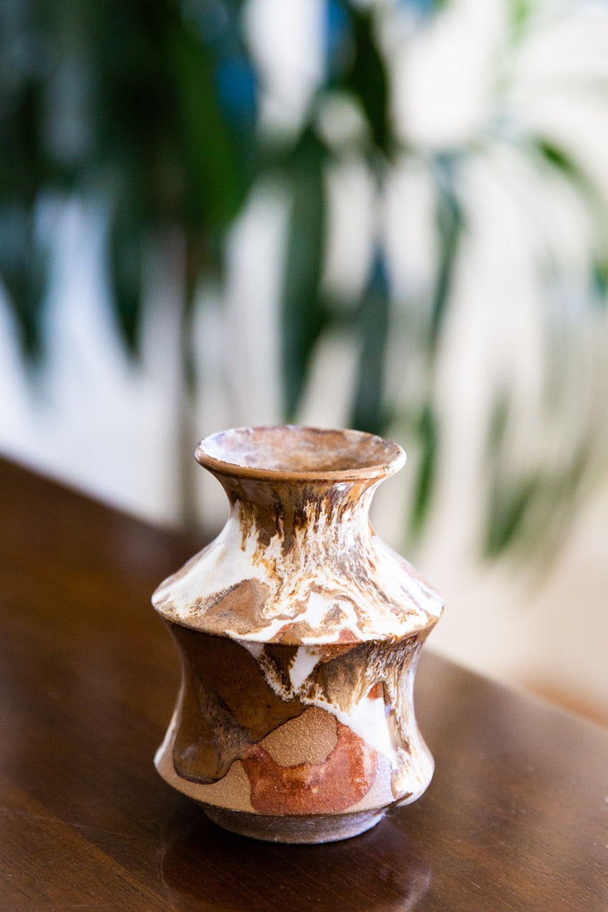 hand-glazed small vase