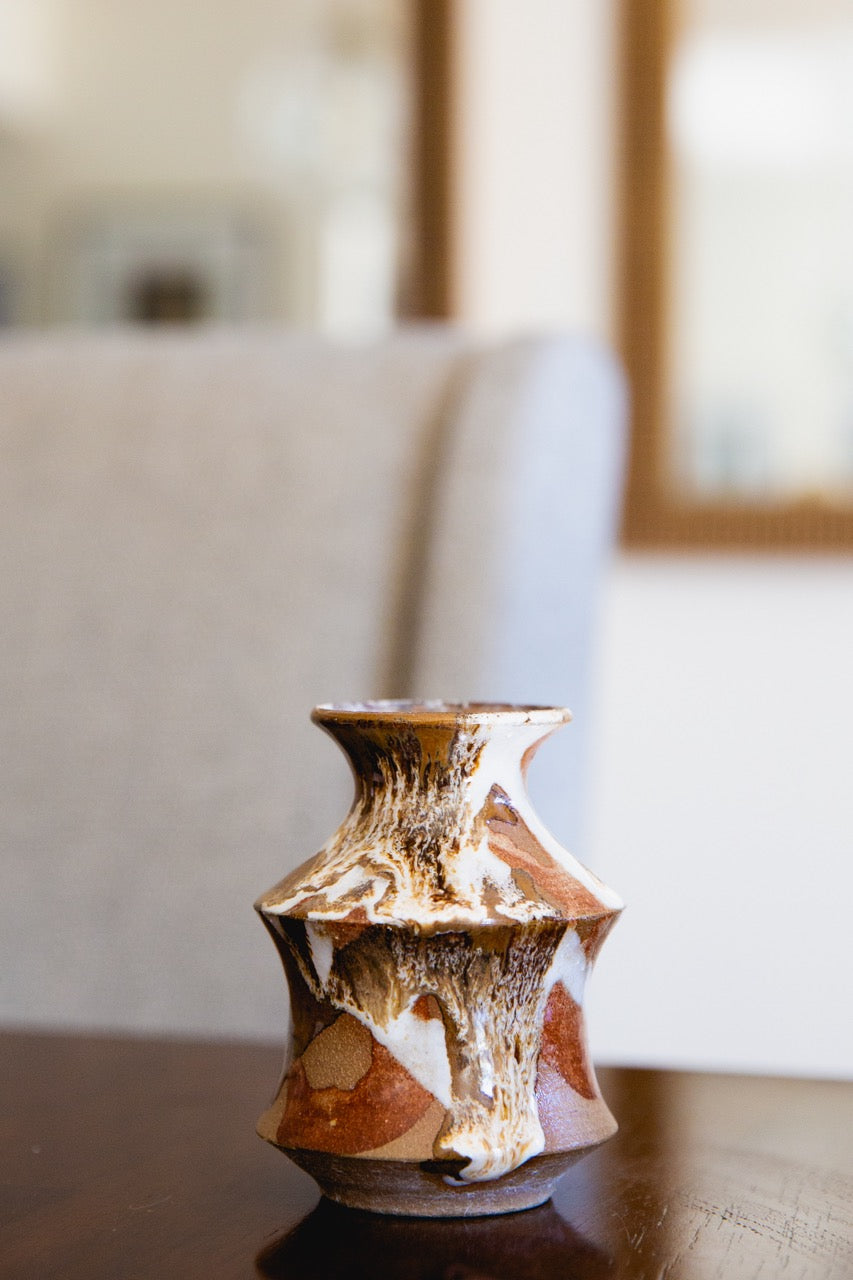 hand-glazed small vase