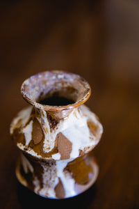 hand-glazed small vase