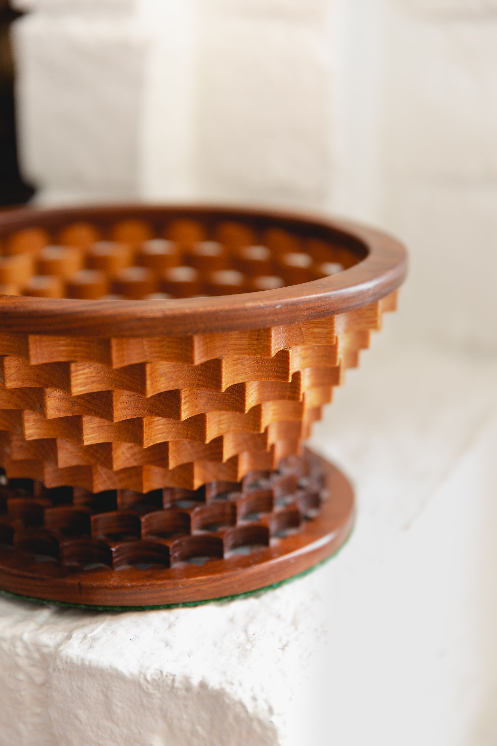 handmade wooden vessel