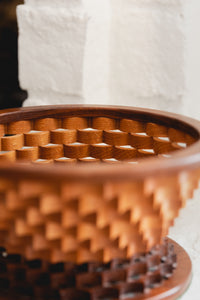 handmade wooden vessel