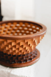 handmade wooden vessel